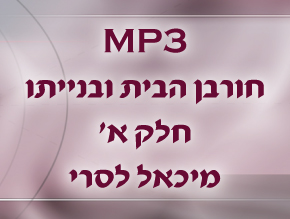 י''ז בתמוז;עצם החורבן;חכמתם של בני ירושלים- חלק א`;חכמתם של בני ירושלים-חלק ב`;תהליך תשובת האדם;מלאכת ההיפוך;מלאכת ההיפוך בתוך הבית;מלאכת ההיפוך דוגמאות;מתוך החושך מגלים את האור;תורה ומלכות;השלכות החורבן בימינו;החורבן של האותיות;קללה וברכה;לראות ואח''כ לדבר